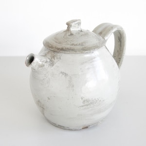 Tall Hakeme Teapot Handmade Stoneware Ceramic Teapot Handcrafted in Japan image 1