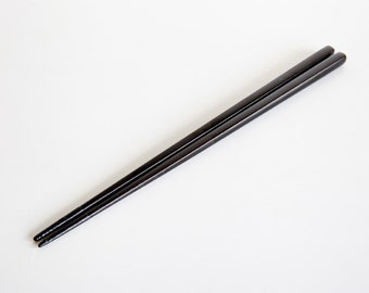 Toned Black Lacquer Chopsticks | Handcrafted Minimalist Chopsticks for Modern Decor | Handmade in Japan