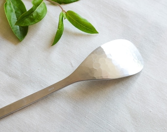 Aluminium Dessert Scoop by Rieko Fujimoto | Handmade Cutlery | Made in Japan