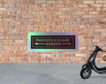 Madison Square Garden Subway Tiles Holographic Sticker