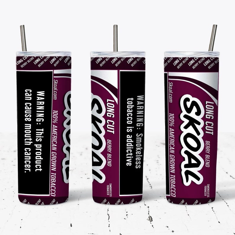 Skoal Berry Blend Tumbler Png Skinny Tumbler Wrap 20 Oz PNG - Etsy