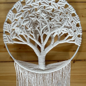 tree of life Tree of Life M Tree of Life Macrame Macrame Tapestry wall hanging Boho Yggdrasill wedding Gift image 1