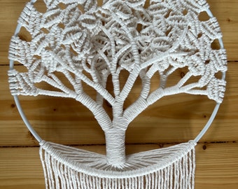 levensboom | Levensboom M | Levensboom | Macramé | Macramé | Tapijt | wandkleed | Boho | Yggdrasil | bruiloft | Geschenk