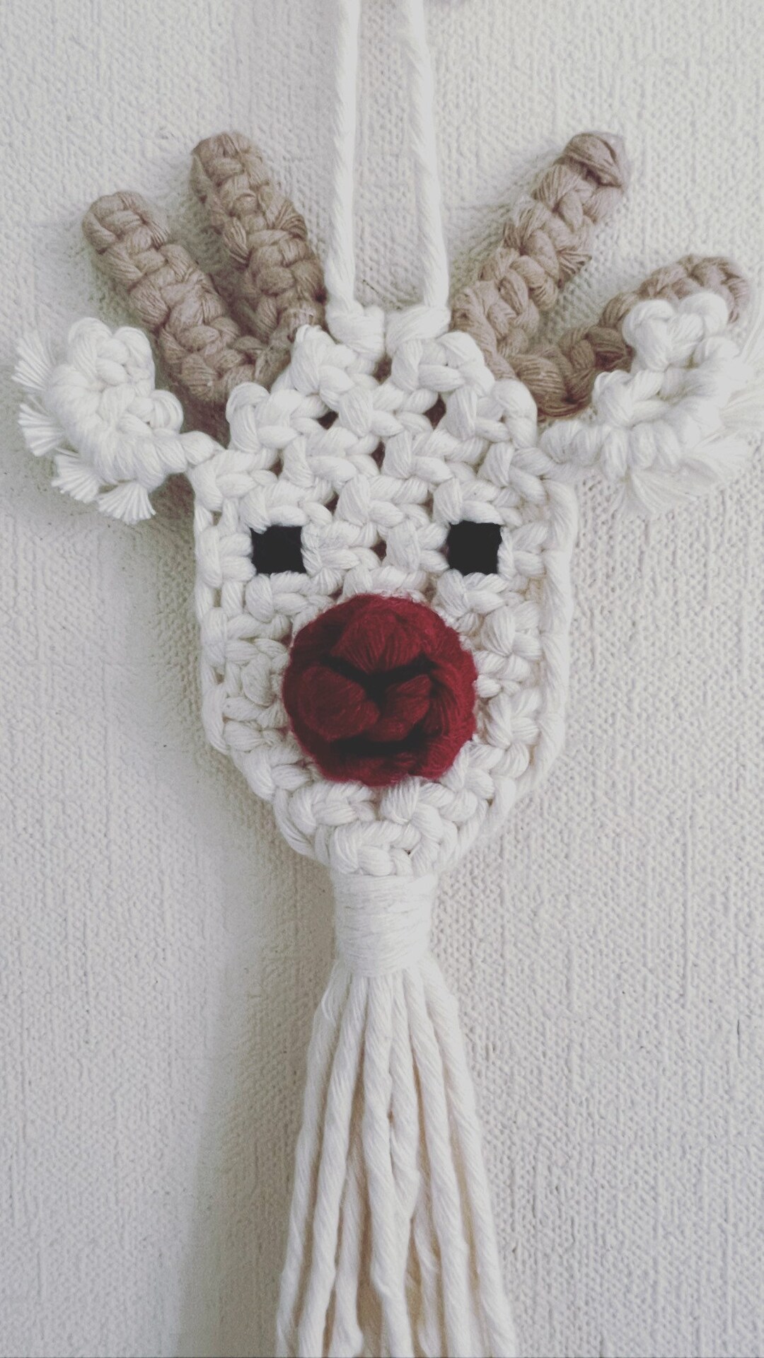 Rodulph Macrame Preorder Rudolph rudii Reindeer Reindeer Macrame Macrame Christmas Gift ...