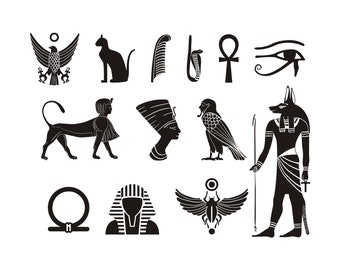 Egyptian Svg Files Bundle, Egypt Svg, Ancient Egypt Svg, Egyptian ...