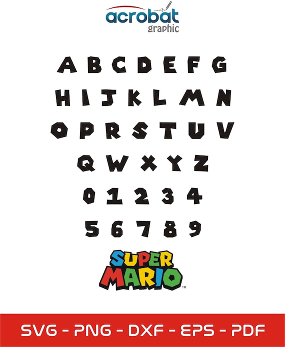15+ Mario Letter Font