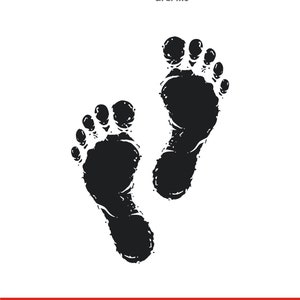 Baby Fußabdruck SVG, Baby Füße Vektor, Neugeborener Fußabdruck Schnittdatei, Babypartyandenken, Cricut digitaler Download, PNG DXF Eps Pdf