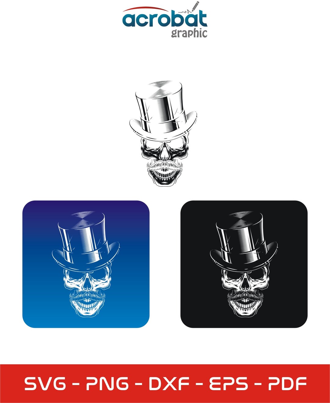 Wizard Skull Monogram Pack, Wizard Skull SVG, Wizard Skull Clipart