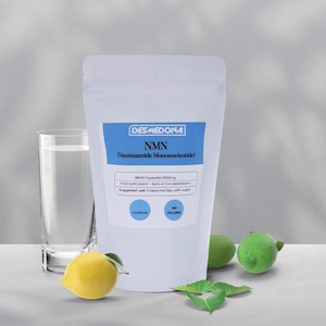 Capsule di NMN puro al 99,9% da 600 mg (β-nicotinammide-mononucleotide) NAD+, purezza certificata, elevata forza e qualità, venditore UE