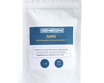 Pure 99,9% NAD+ NMN Powder (β-Nicotinamid-Mononucleotide), certified purity, High Strength & Quality, EU-Seller