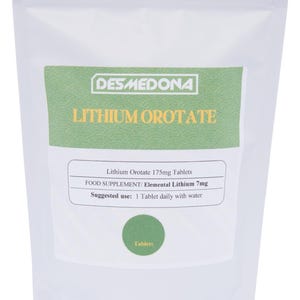 Lithium 7mg von Lithium Orotat 175mg Tabletten, Elementares Lithium 7mg, Hohe Stärke und Qualität, EU-Verkäufer