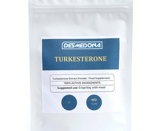 Poudre d'extrait de Turkesterone 20:1, 14000 mg/jour, Ajuga Turkestanica, Haute résistance et qualité, Multi-Listing