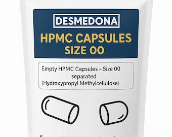 Cápsulas vacías 00 separadas veganas, cápsulas vacías de HPMC tamaño 00 divididas veganas, alta resistencia y calidad, listado múltiple /