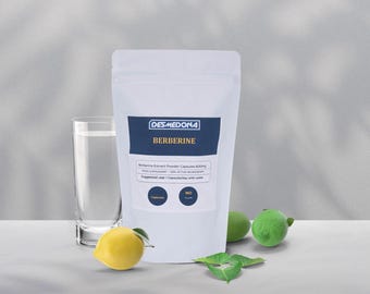 Berberine 6000 mg extract, veganistische capsules 10:1 600 mg, hoge sterkte en kwaliteit, EU-verkoper