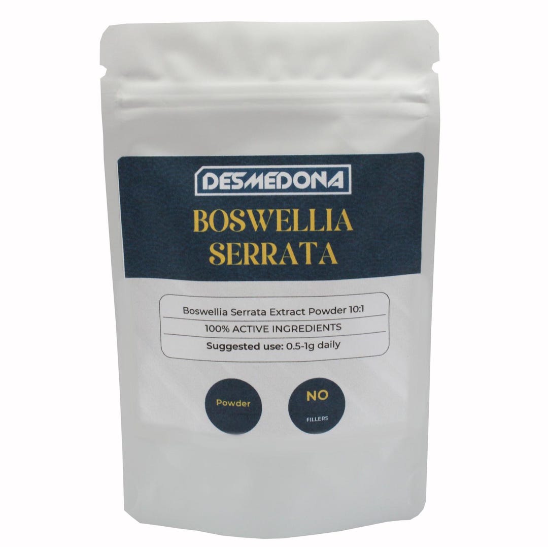 thumbnail interactive-video image 1 of Boswellia Serrata Extract Powder 90% – 20:1 Super Strength – Joint Health Support – Herbadiet – 400mg Dosage 1 of 2
