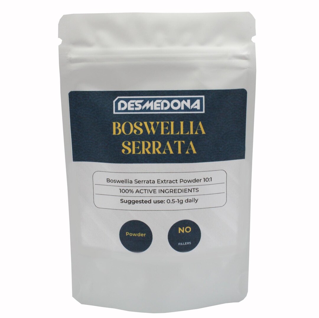 Boswellia Serrata Extract Powder 90% – 20:1 Super Strength – Joint Health Support – Herbadiet – 400mg Dosage