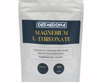 Pure 99,99% Magnesium L-Threonate Powder, Strength & Quality, Letterbox Friendly