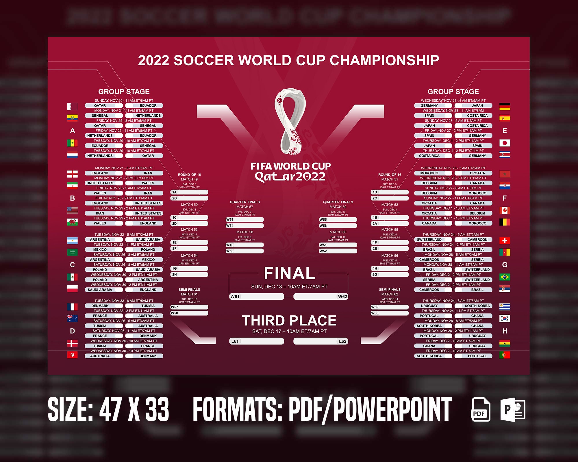 World Cup 2022 Schedule Poster world-cup-2022-schedule-poster