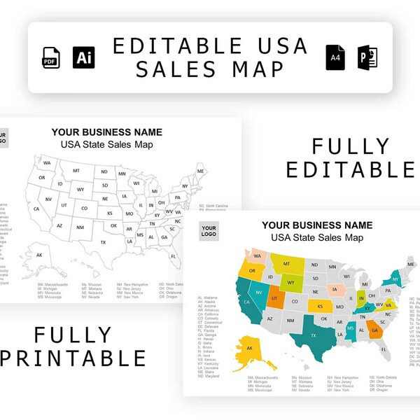 Usa Map Etsy - Il 600x600.4052783958 A744 