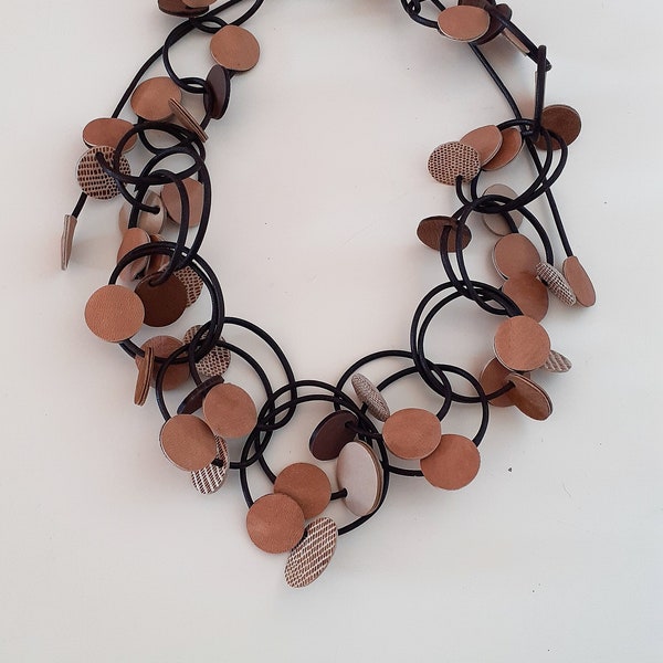 HANDMADE LEATHER NECKLACE