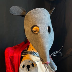 Rodent Mask - Adult Halloween, Masquerade, Creepy Cute Cosplay Costume Masks for Photo Shoots, Videos - Rat, Mouse, Rodent Mask