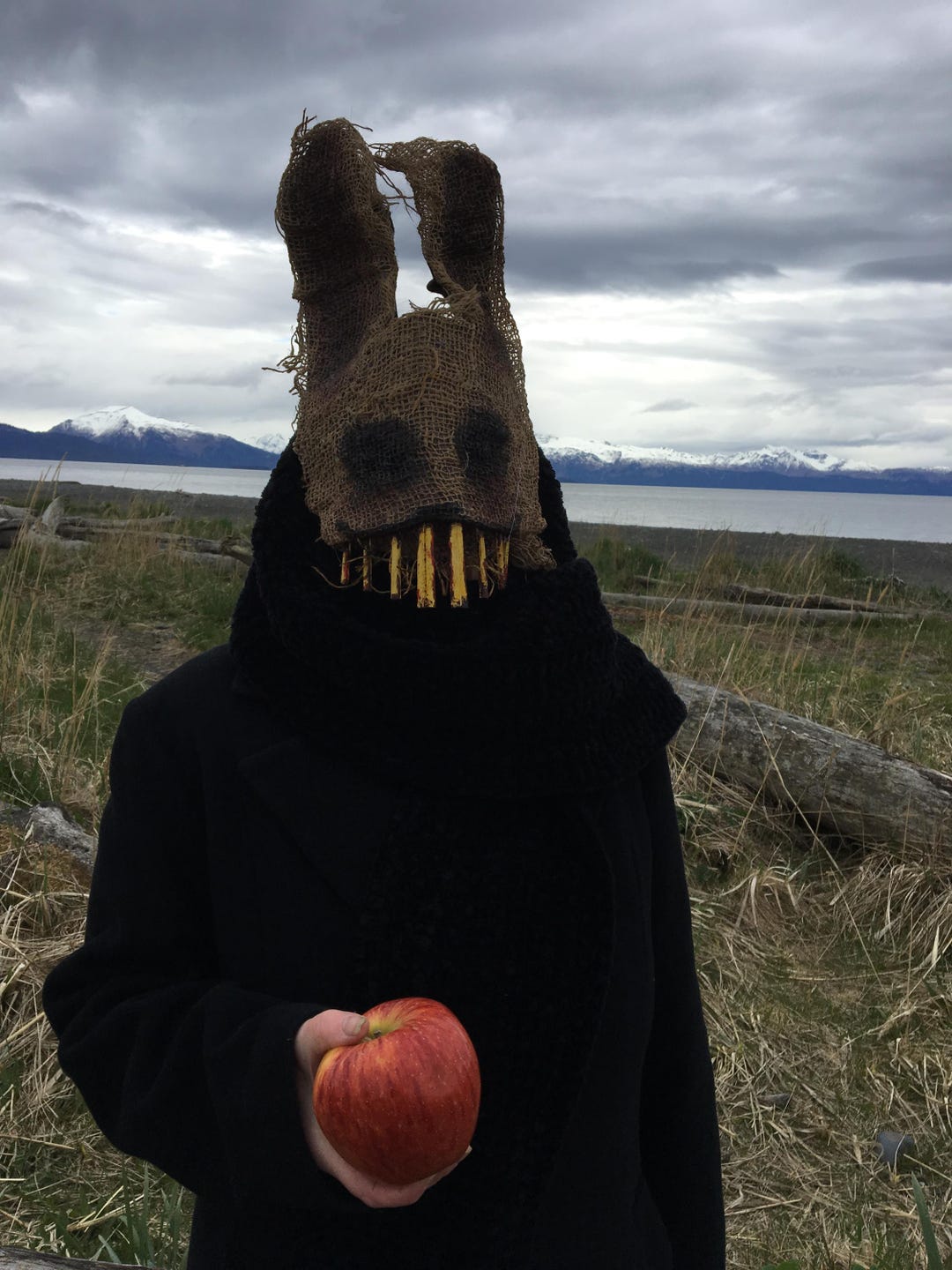 Monster Behind Rabbit Mask Rabbit Mask - Halloween Costume, Horror Prop for Masquerades and Movies ...