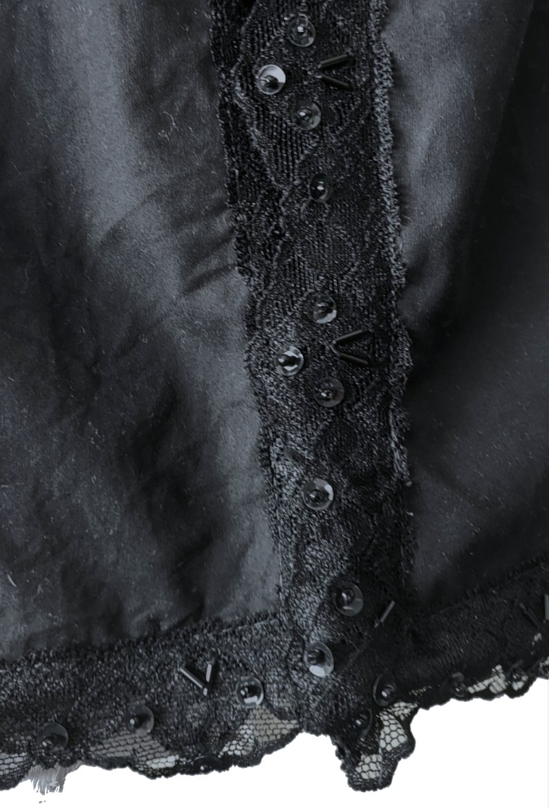Black Gothic Cape With Lace Edging - Etsy