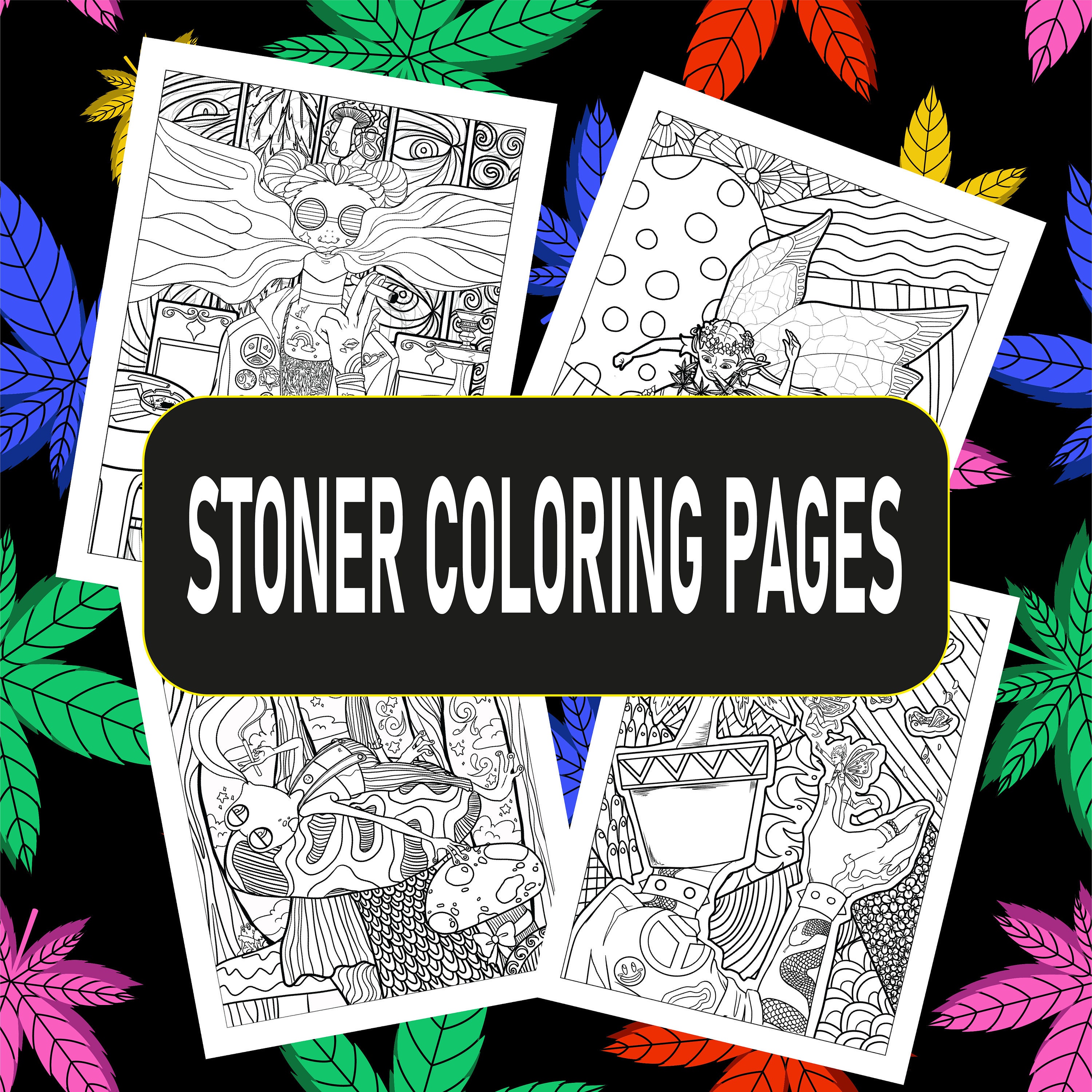 PDF] Funny Stoner Quotes Coloring Book: Including Adorable Stress-Relieving  Unique Cartoon & Princess Psychedelic Stoner Designs and Weed Quotes,  Marijuana High Coloring Books for Adults Ipad