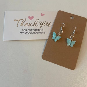 Butterfly earrings different colors