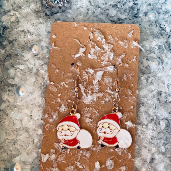 Weihnachtsmann Ohrring / verschiedene Exemplare / Santa