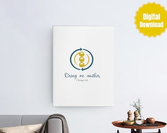 2 Kings 4:6 Bible Verse Print, Christian Home Decor (Digital Download)
