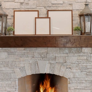 Fireplace mantle, Floating shelves, Floating mantel, fireplace mantel design