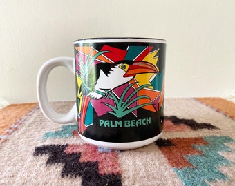 Vintage Palm Springs Toucan Tourism Mug