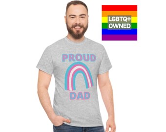 Stolzes Trans Dad Shirt - Transgender Parent Pride T-Shirt - Unisex Style Transgender Dad Tee - S, L, XL, 2xl, 3xl, 4xl, 5xl