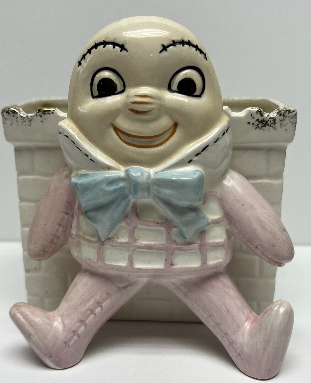 Vintage Lefton Japan Porcelain Ceramic Humpty Dumpty Planter 3010 READ ...