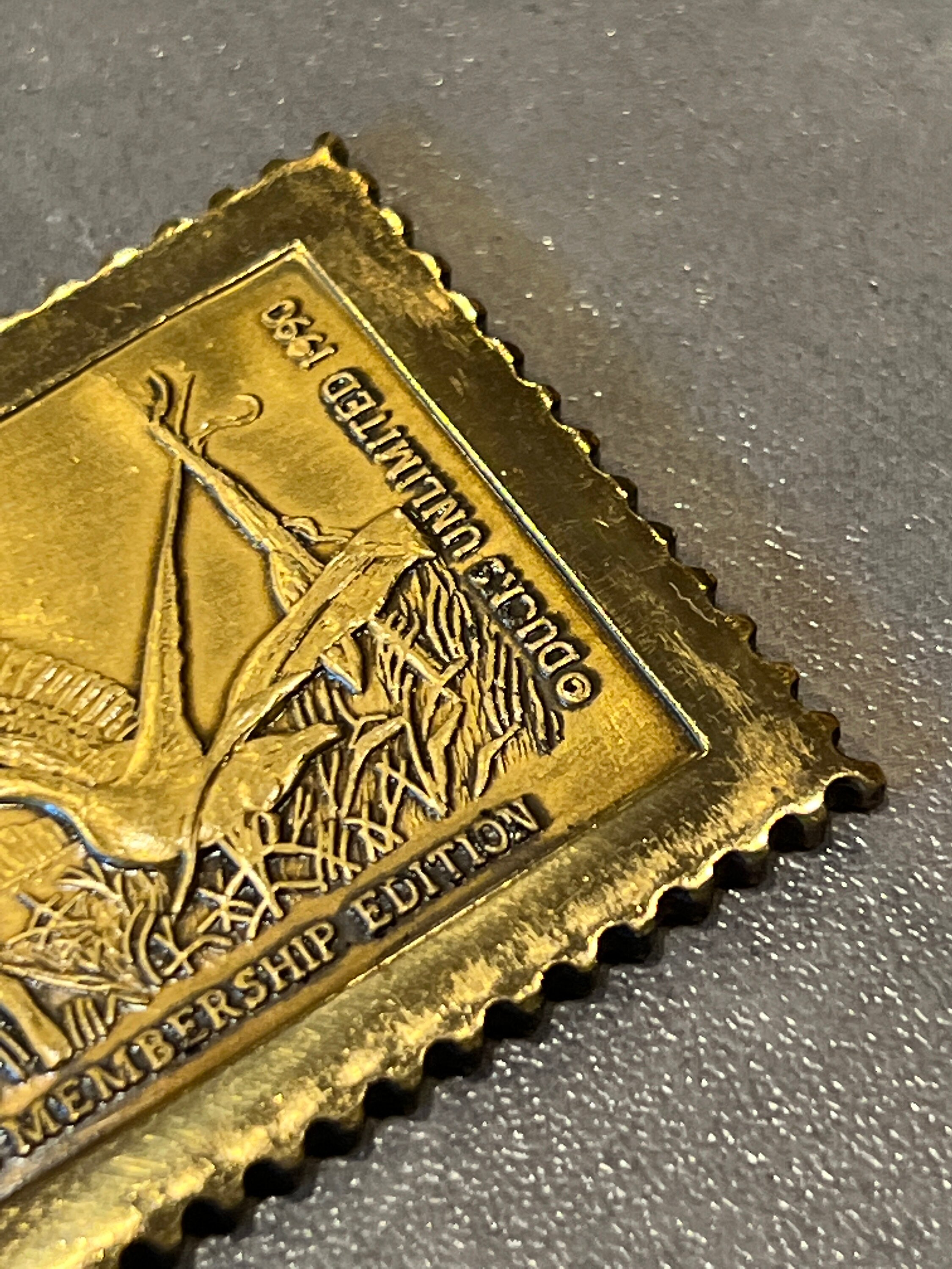 Vintage Ducks Unlimited 1990 Bronze Stamp Special Membership Edition - Etsy