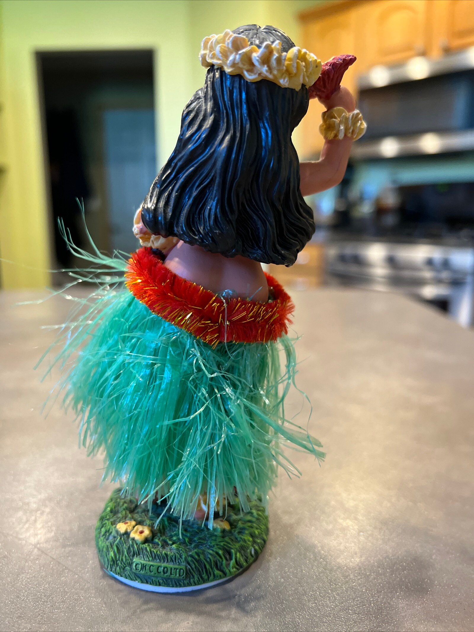 Vintage Dashboard Hula Girl Dancer Nodder TIKI Hawaiian Green Etsy