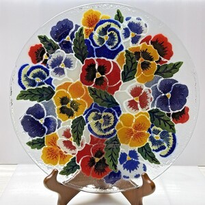 Peggy Karr Fused Glass Plates - Etsy