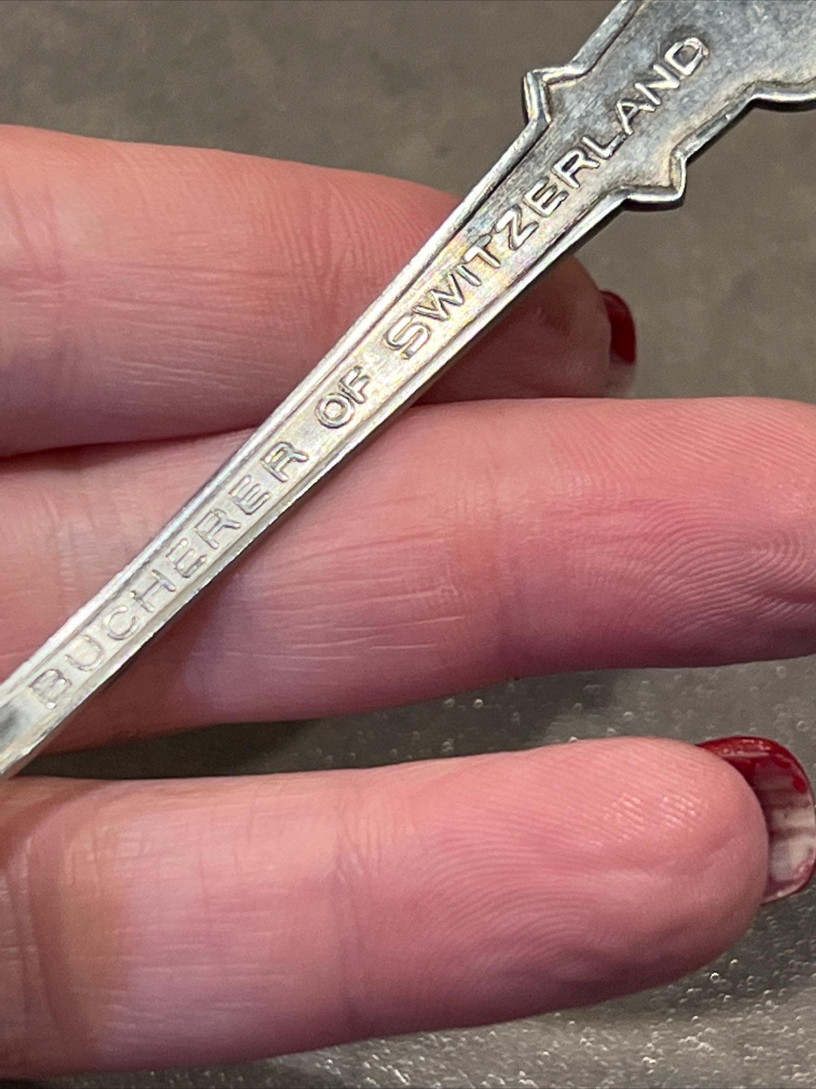 Vintage Rolex Bucherer of Switzerland Watch Souvenir Spoon Lucerne