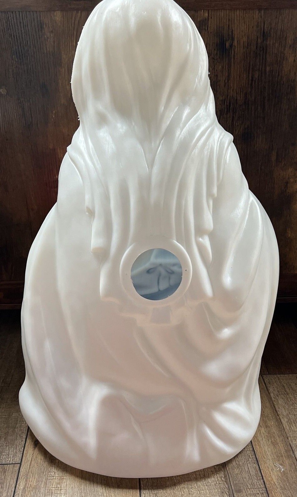 Vtg General Foam Plastics Blow Mold Virgin Mary Nativity Blue Etsy