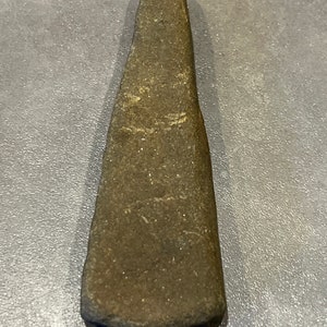 Old Grinding Stone Shank Shape Dark Pestle