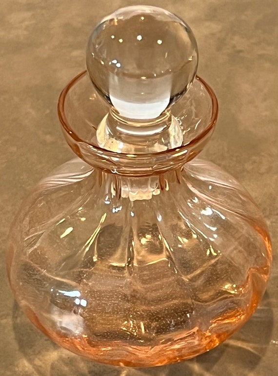 Vtg Caithness Whitefriars Pink Glass Perfume Bott… - image 8