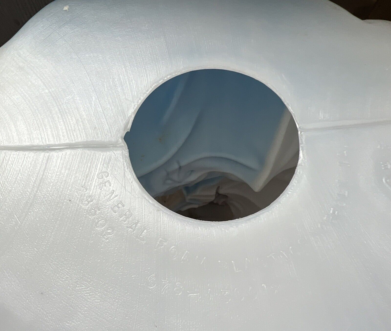 Vtg General Foam Plastics Blow Mold Virgin Mary Nativity Blue Etsy