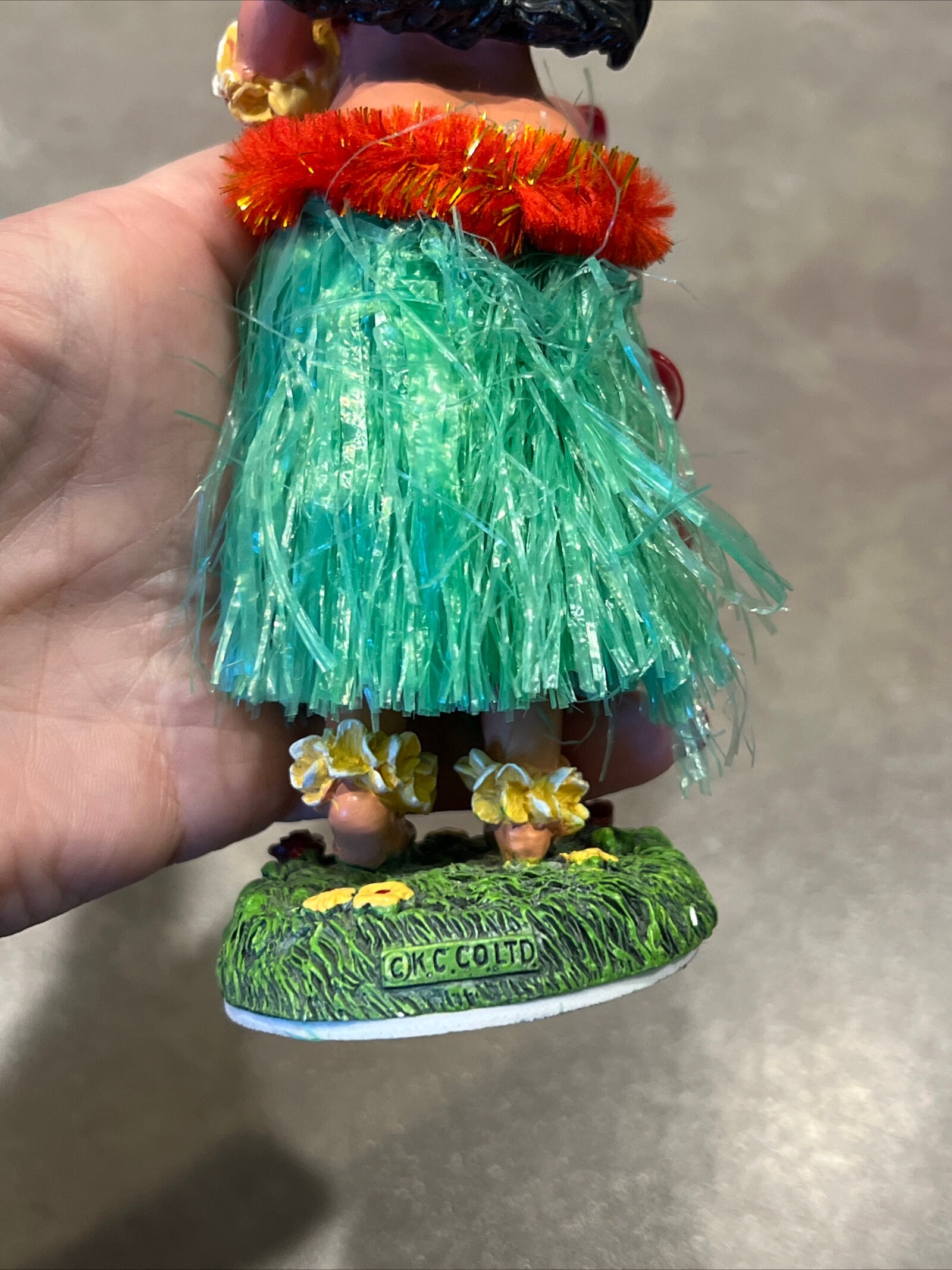 Vintage Dashboard Hula Girl Dancer Nodder TIKI Hawaiian Green Etsy