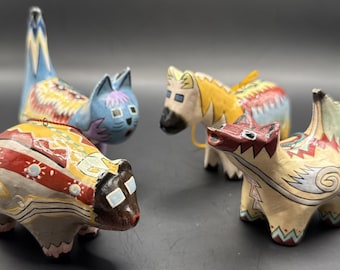 Robert Shieldsネイティブアメリカン置物 Robert Shields Native American Motorcycle Figurine, Southwestern