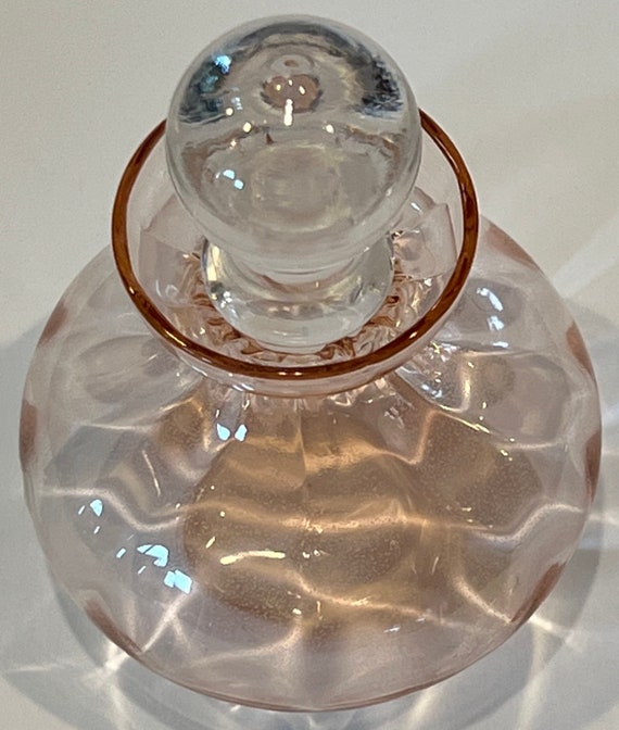 Vtg Caithness Whitefriars Pink Glass Perfume Bott… - image 2