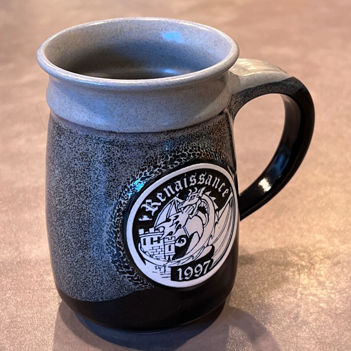 Vintage What Cheer Pottery 1997 Renaissance Festival Mug Stein Etsy