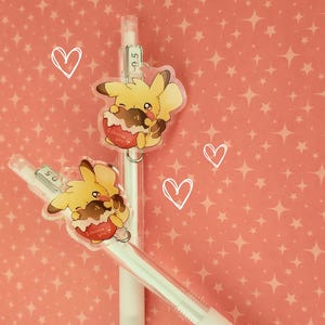 Pikachu Pen – White Ballpoint “I Choose You!” | Kawaii Pokémon Pen | 0.5mm Black Ink  - Made with Love Wabisabi Shop by Samiart23