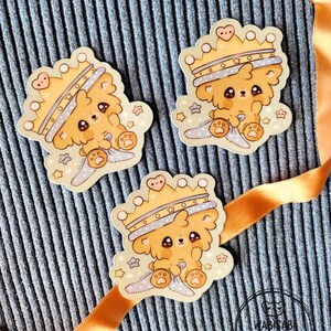 Kawaii Sticker "Teddy Prince" Cute bear Glossy Paper - Wabisabi Shop by Samiart23