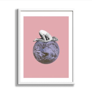 Moods, Retro Wandkunst, Minimalistische Collage Art, Cosmic Art, Vintage Marilyn Monroe Art, Space Art, Kunstdruck
